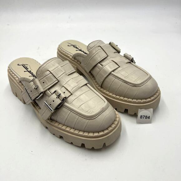 Free People Womens Buckle Lyra Lug Loafers Mink Size 40 US 10 - Picture 7 of 7